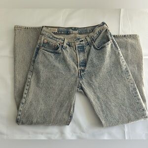 Levi’s Premium 501 ‘90s Women’s High Rise StraightLeg Jeans Button Fly LightWash